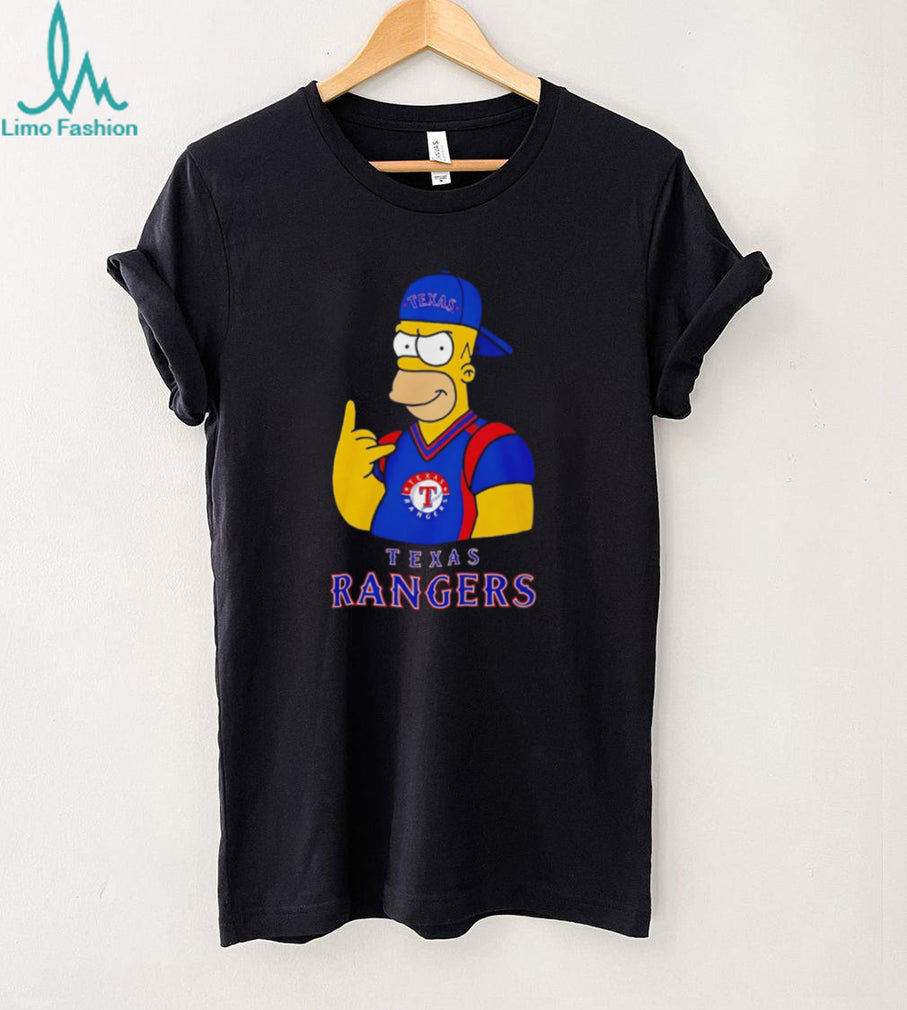 Texas Rangers Homer Simpson Baseball Graphic T Shirt