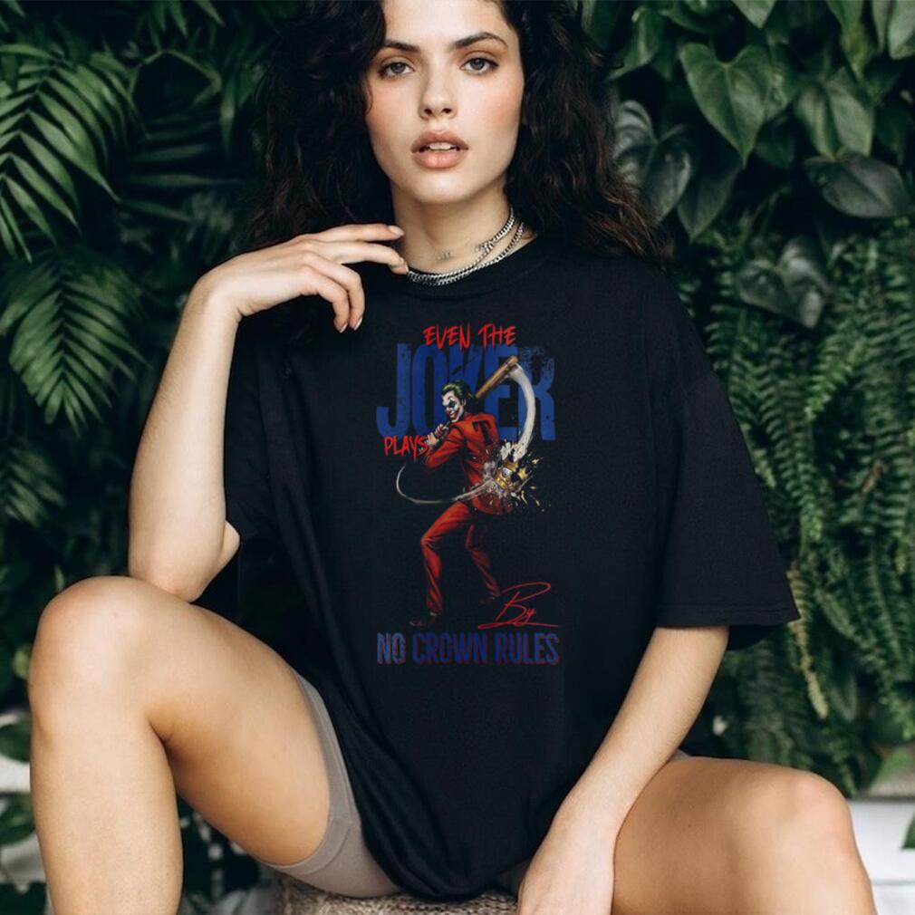 Texas Rangers Joker Baseball Jersey, Even The Joker Plays By No Crown Rules T Shirt