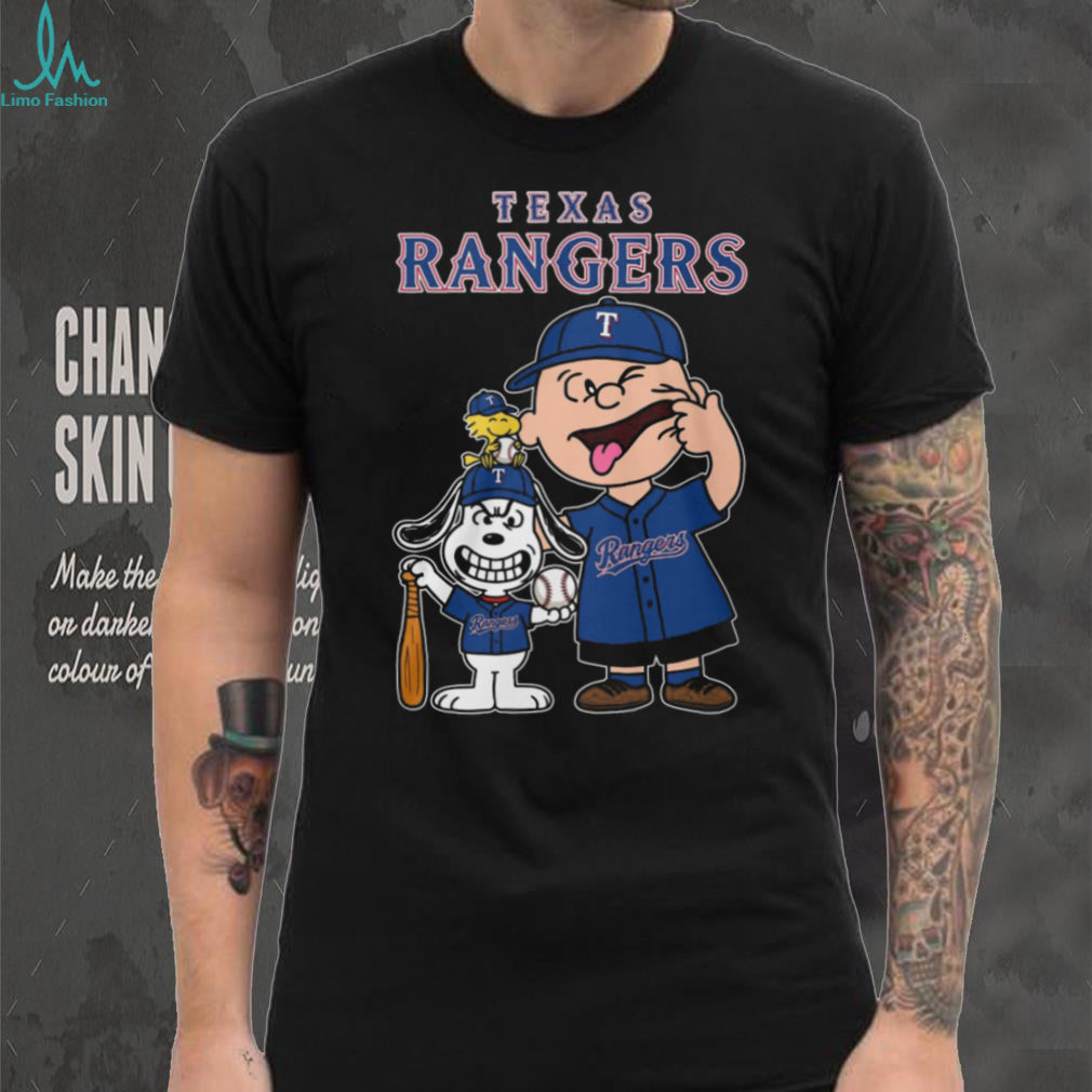 Texas Rangers Mascot Baseball Cartoon Fan Shirt
