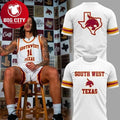 Texas State Basketball Throwback Uniform Two Sided Shirt
