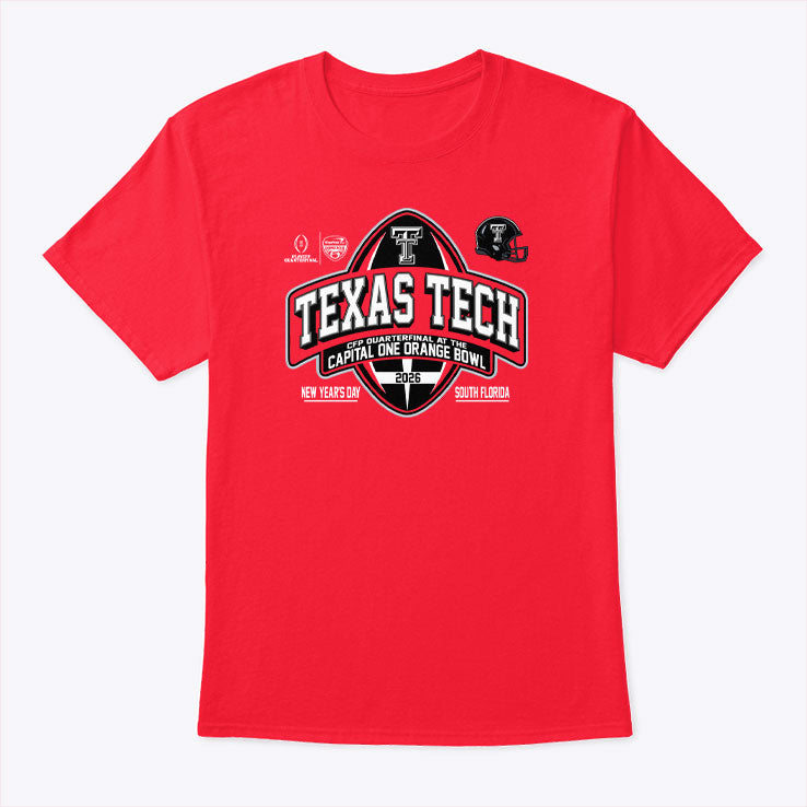 Texas Tech Red Raiders Orange Bowl 2025-26 CFP Quarter T Shirt