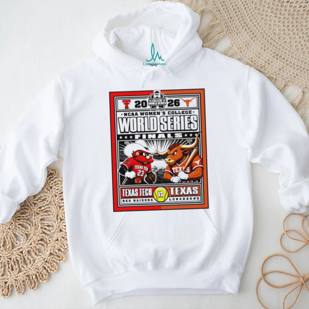 Texas Tech Red Raiders vs Texas Longhorns 2026 NCAA Women’s College World Series Finals shirt