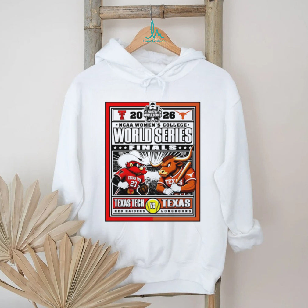 Texas Tech Red Raiders vs Texas Longhorns 2026 NCAA Women’s College World Series Finals shirt