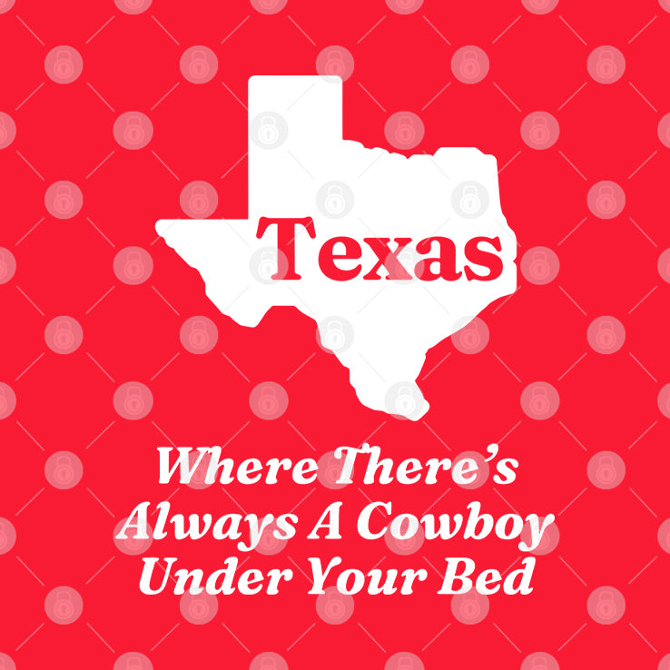 Texas Where There’s Always A Cowboy Under Your Bed T Shirt