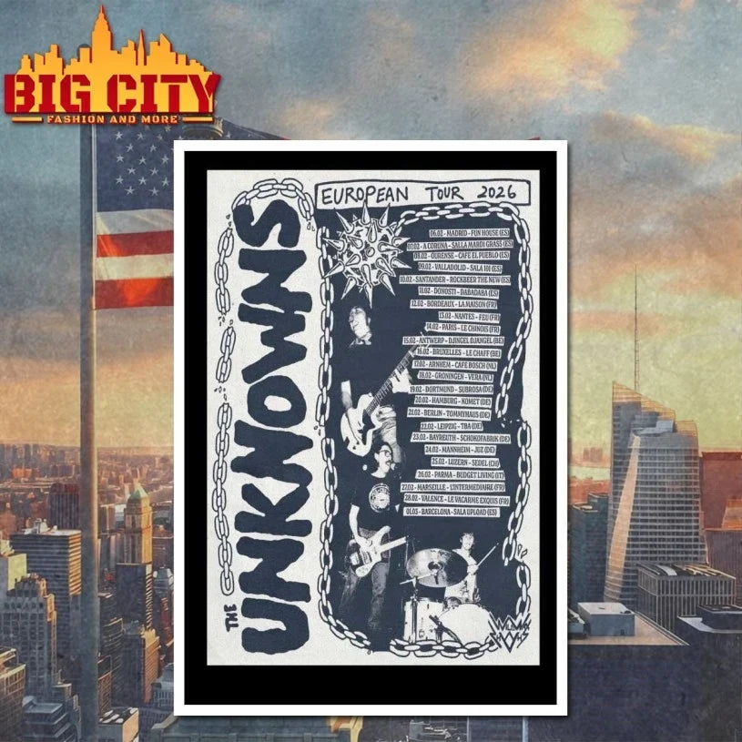 ThE UnKnOwNs EU Tour 2026 Poster shirt