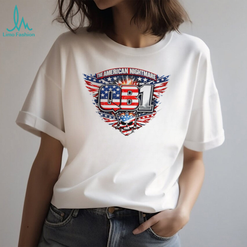 The American Nightmare QB1 Stars And Stripes Skull T Shirt