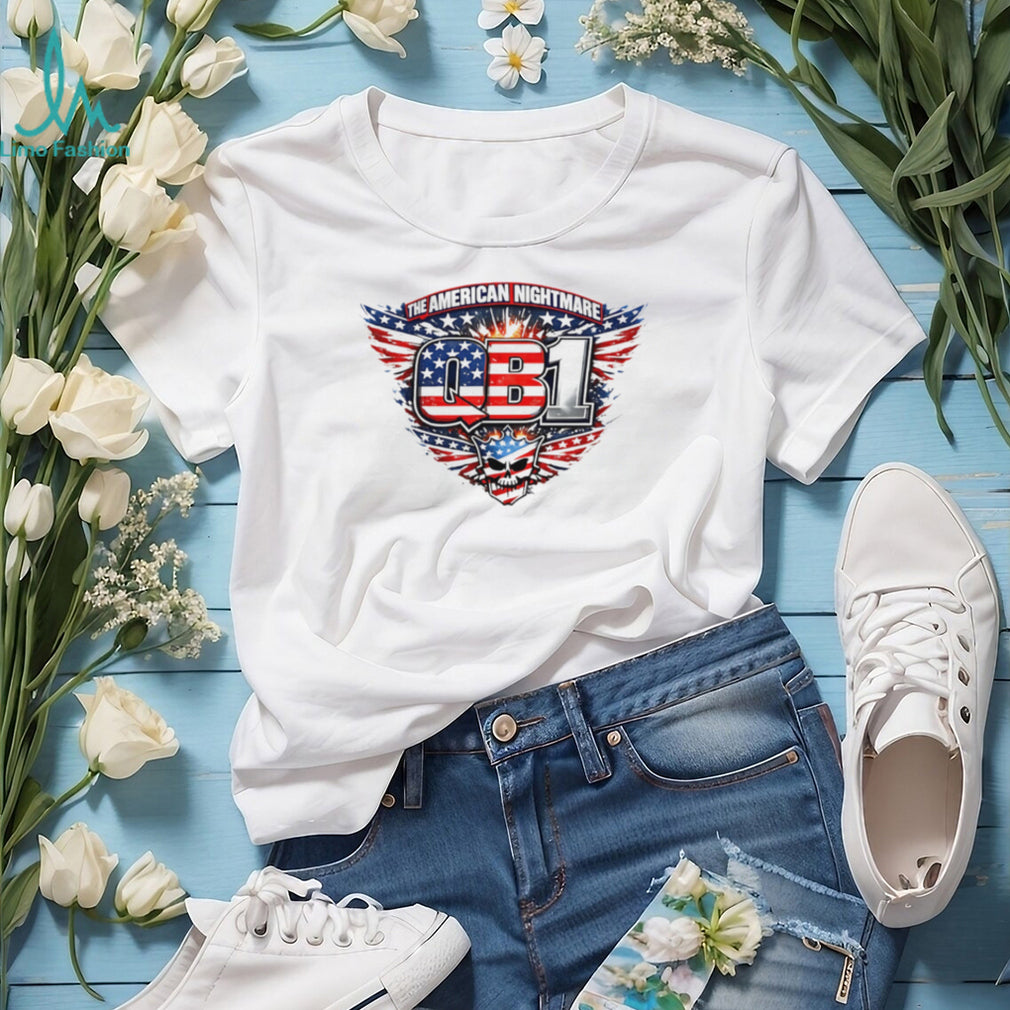 The American Nightmare QB1 Stars And Stripes Skull T Shirt