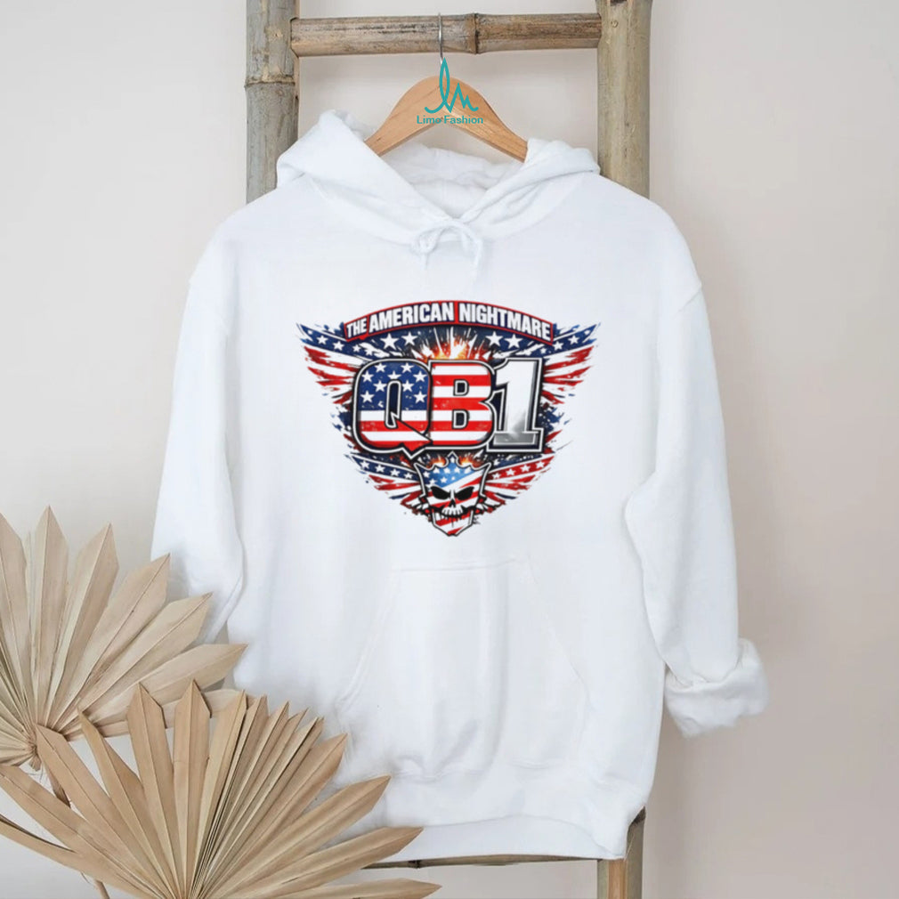 The American Nightmare QB1 Stars And Stripes Skull T Shirt