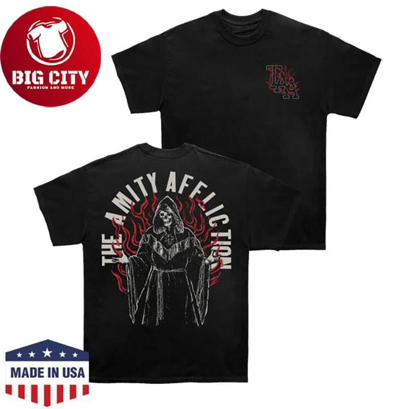 The Amity Affliction Fire Reaper Black Two Sided Shirt