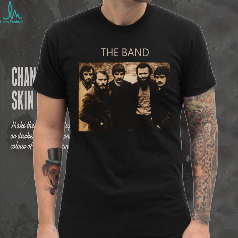 The Band Vintage Sepia Group Photo Classic Rock T Shirt