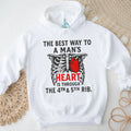 The Best Way to a Man’s Heart 4th and 5th Rib Anatomy T Shirt
