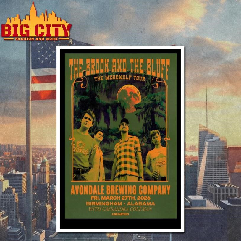 The Brook And The Bluff Mar 27 2026 Avondale Brewing Company Birmingham AL Poster Shirt