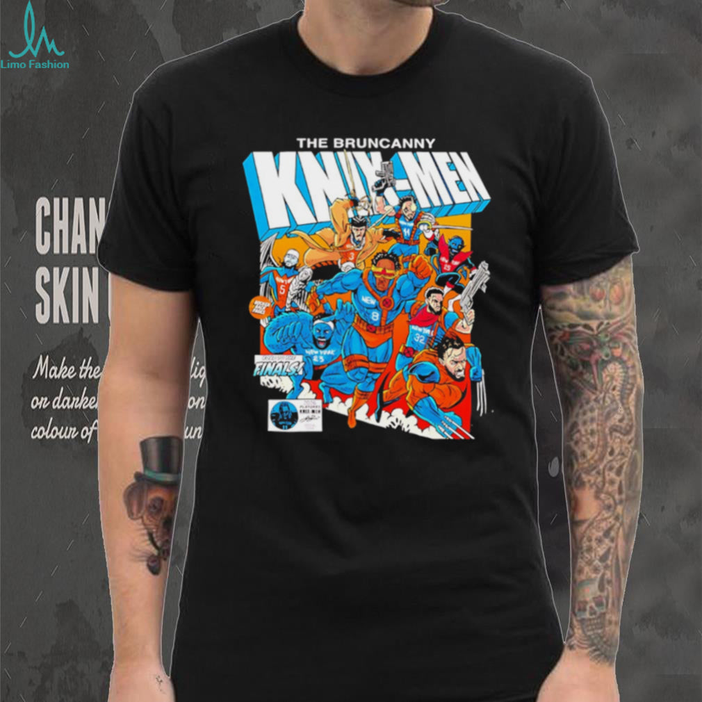 The Bruncanny Knyx Men New York Basketball Comic Book Style T Shirt