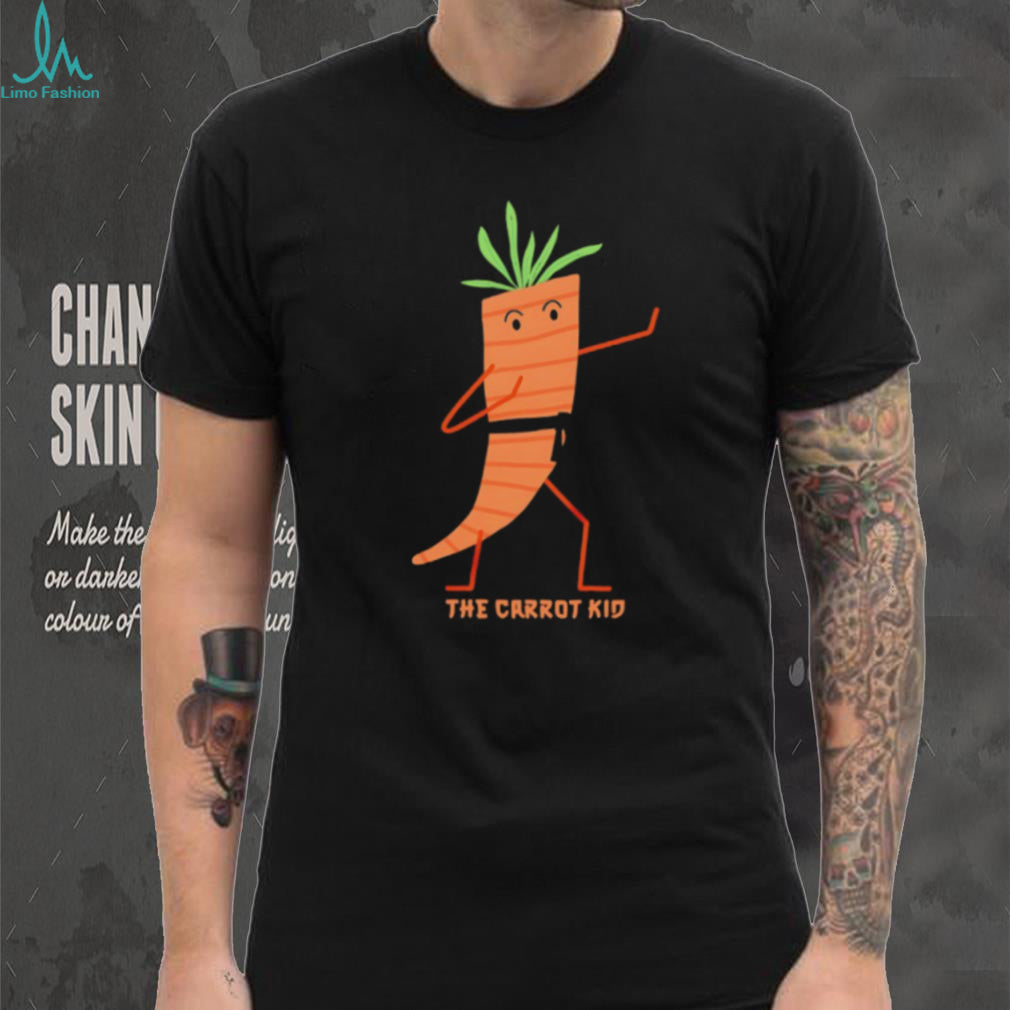 The Carrot Kid Funny Karate Martial Arts Vegetable Graphic T shirt