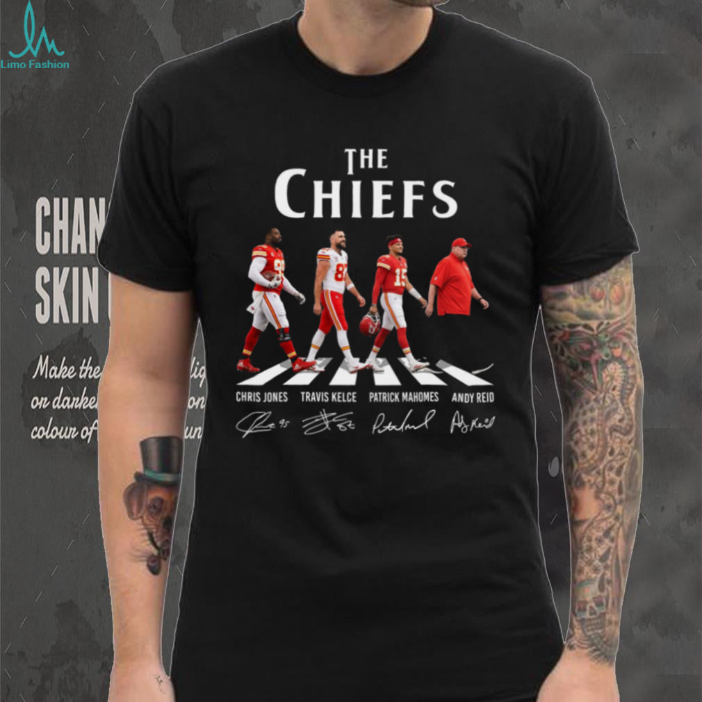 The Chiefs Kansas City Football Dynasty Mahomes Kelce Jones Andy Reid Retro Fan Shirt