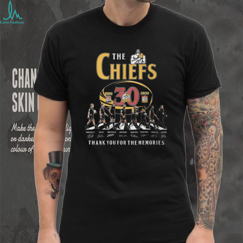 The Chiefs Rugby 30th Anniversary 1996 2026 Abbey Road Walk Signature T Shirt