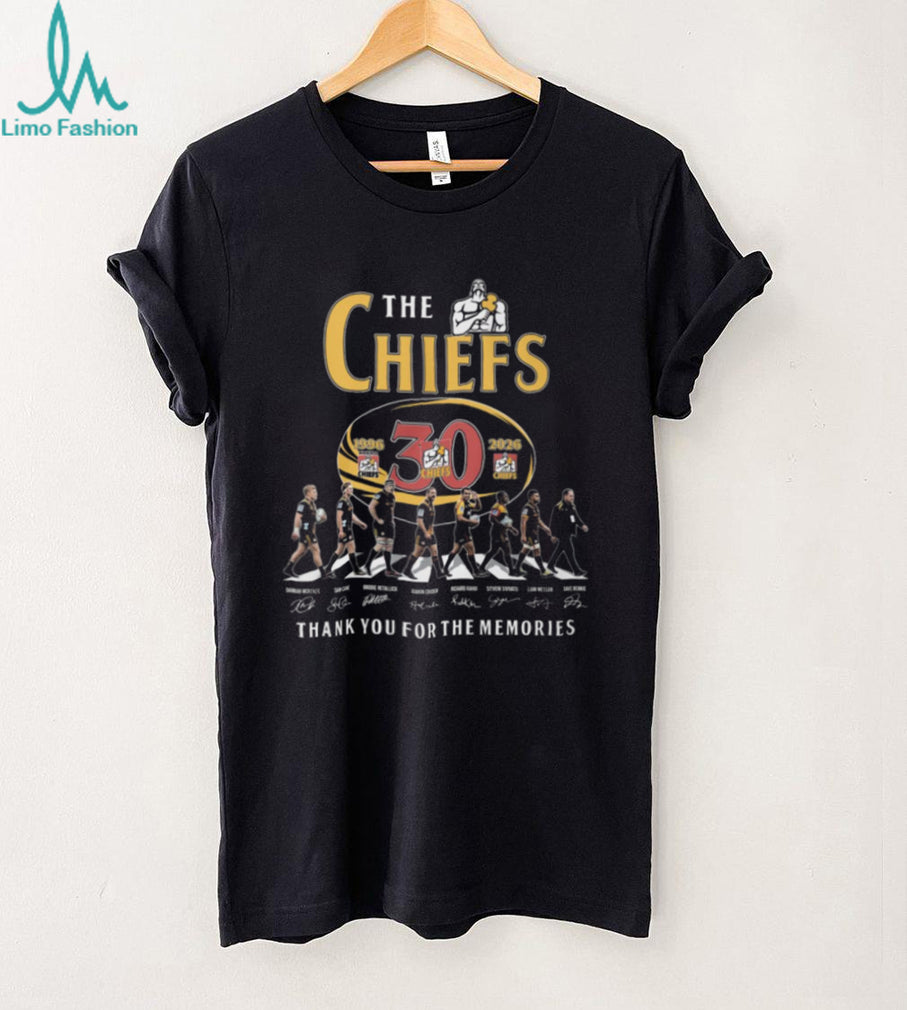 The Chiefs Rugby 30th Anniversary 1996 2026 Abbey Road Walk Signature T Shirt