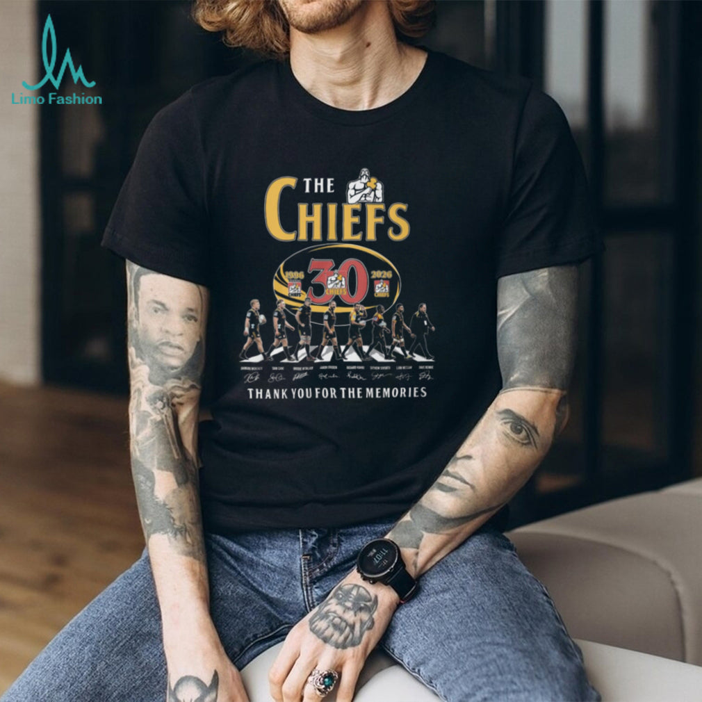 The Chiefs Rugby 30th Anniversary 1996 2026 Abbey Road Walk Signature T Shirt