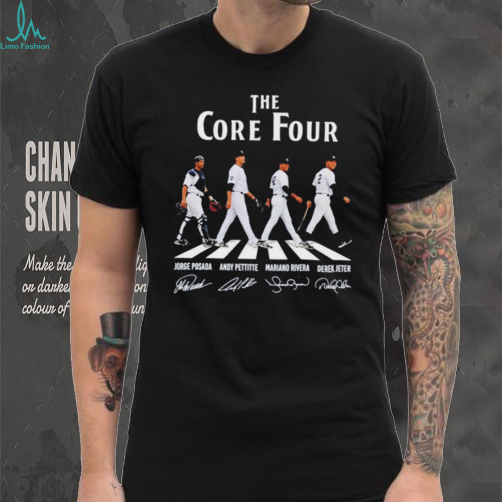 The Core Four Jorge Posada Andy Pettitte Mariano Rivera Derek Jeter Signature shirt