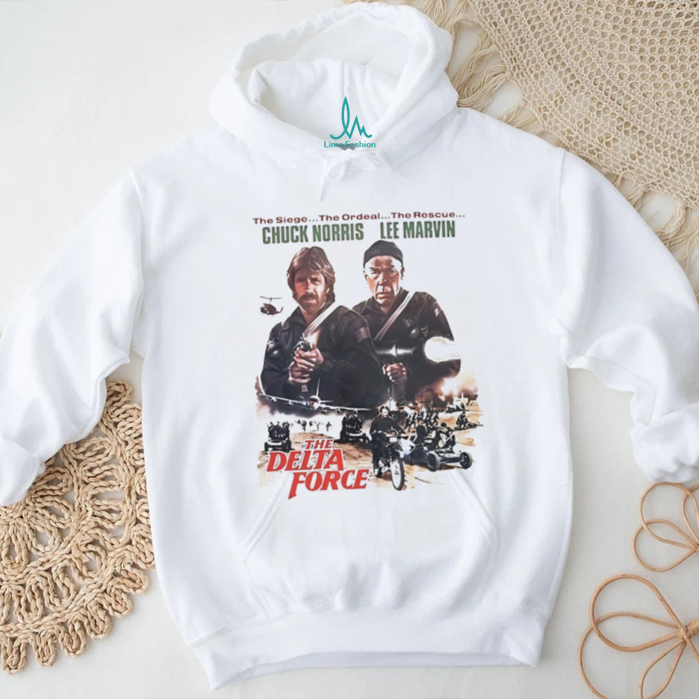 The Delta Force Chuck Norris Lee Marvin Retro Movie Poster T Shirt