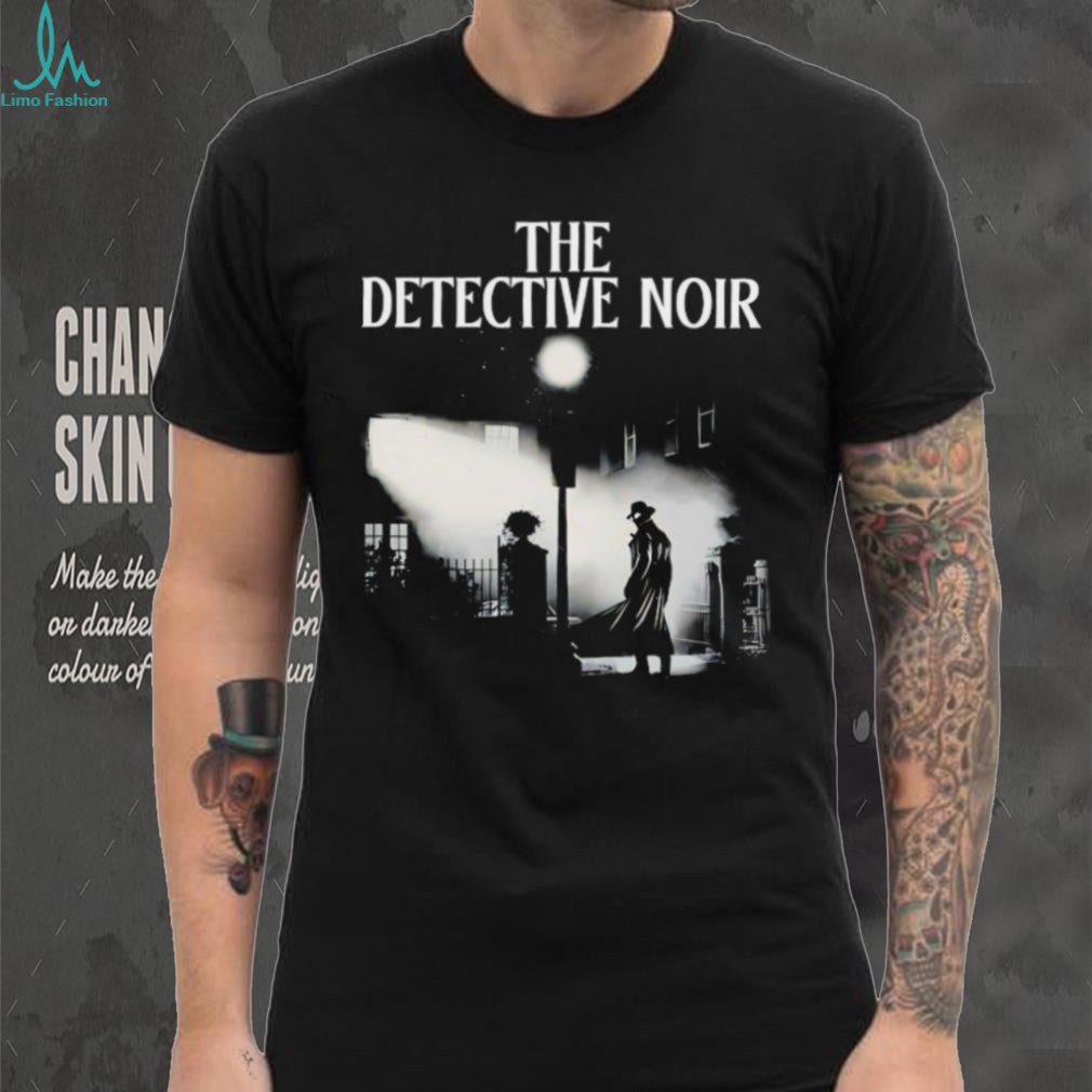 The Detective Noir Mysterious Street Silhouette Graphic T Shirt