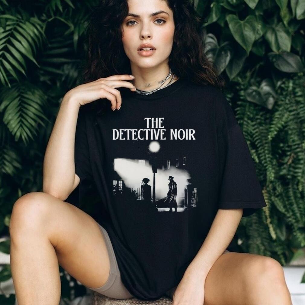 The Detective Noir Mysterious Street Silhouette Graphic T Shirt