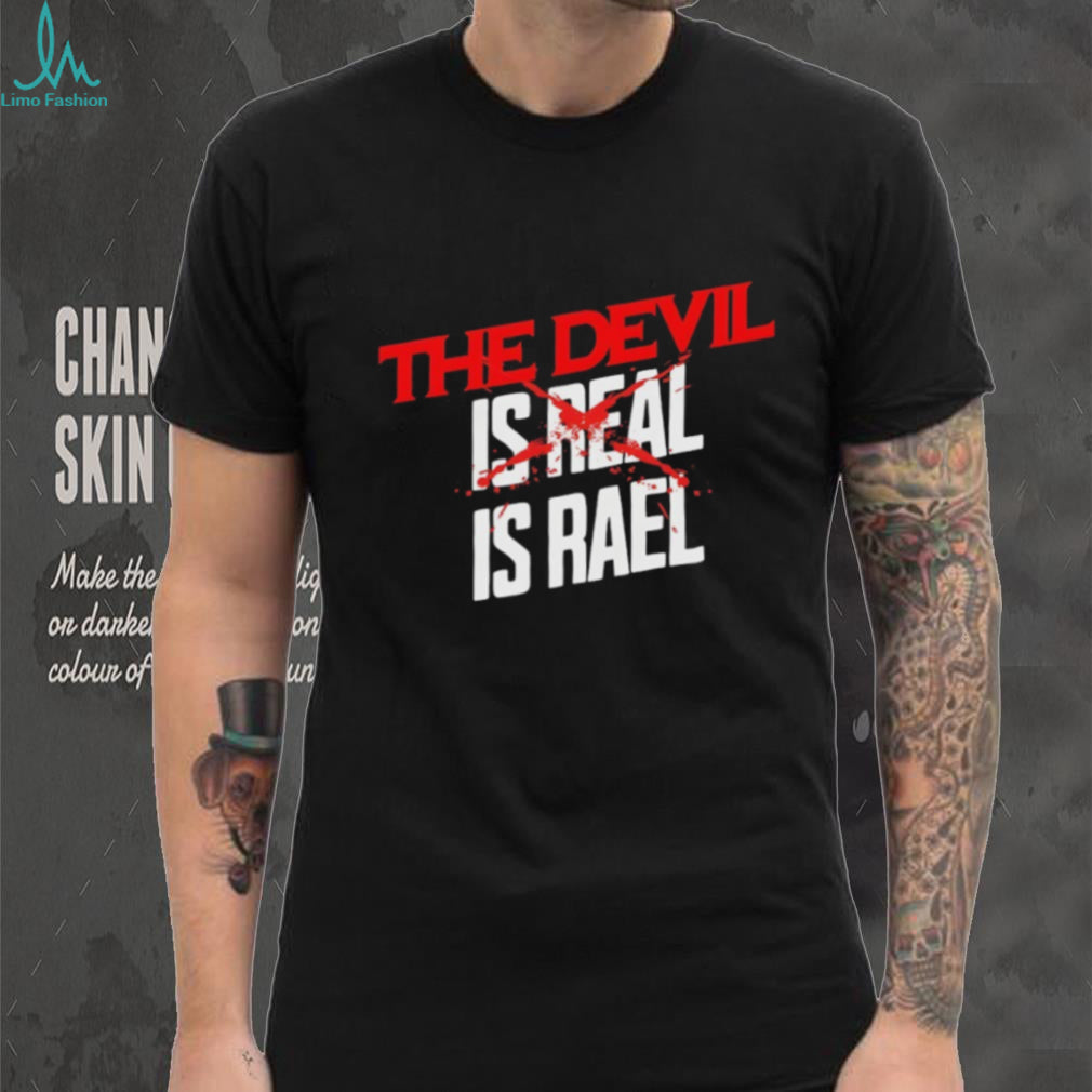The Devil Is Real Israel Political Statement Graphic T Shirt