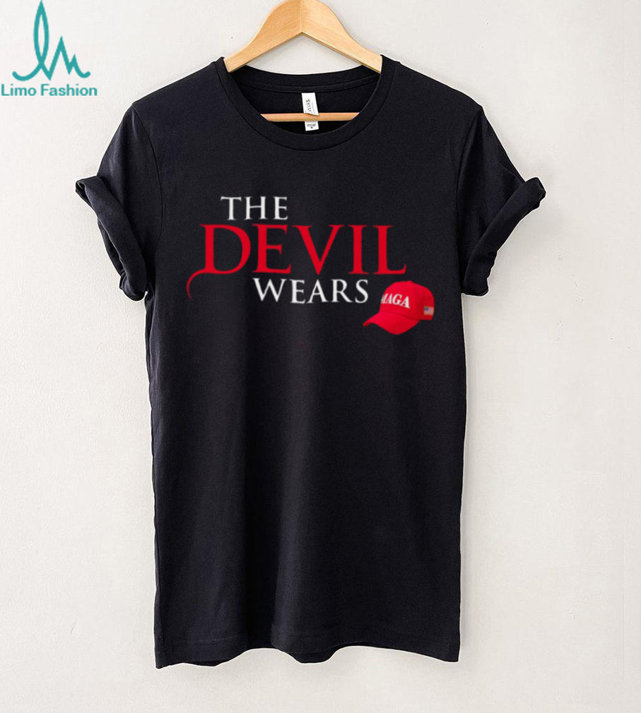 The Devil Wears MAGA Hat Anti Trump Political T Shirt