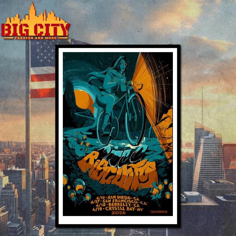 The Disco Biscuits Bicycle Day West Coast Tour April 2026 Poster Shirt