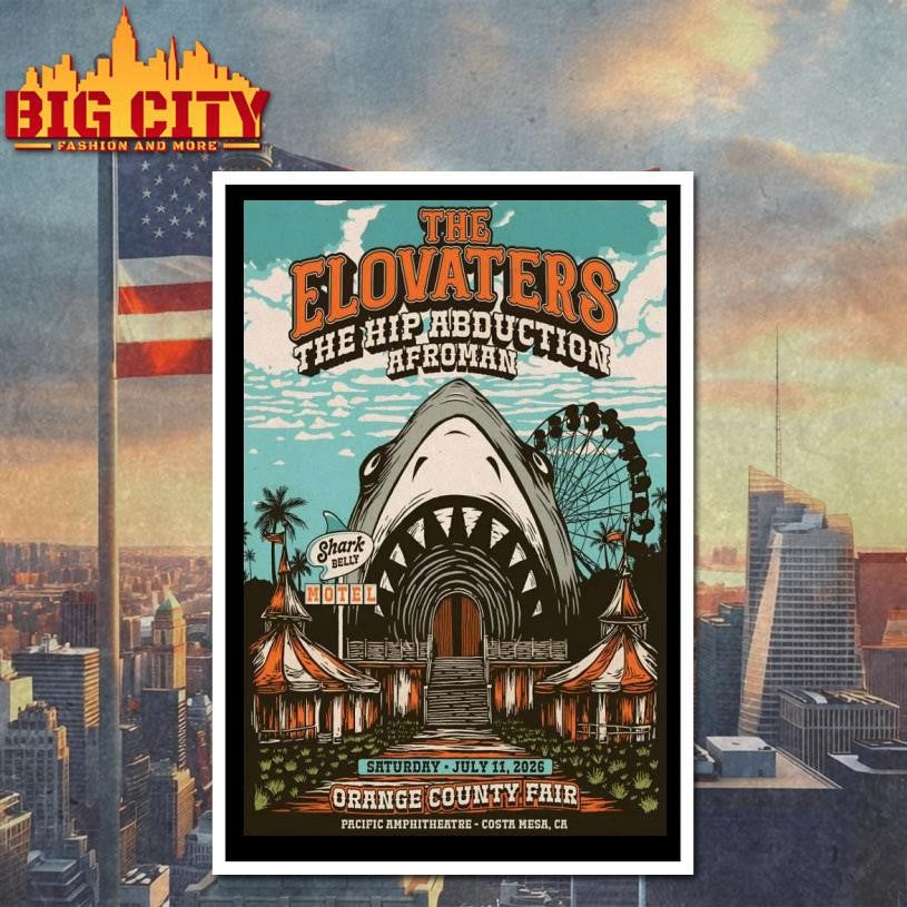 The Elovaters 7_11_2026 Costa Mesa CA Poster Shirt