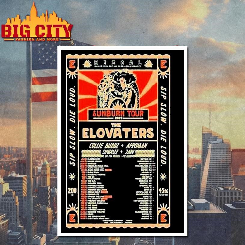 The Elovaters Sunborn Tour Jan + Mar 2026 Shirt