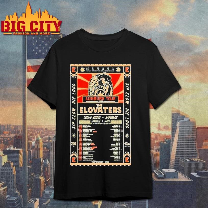 The Elovaters Sunborn Tour Jan + Mar 2026 Shirt