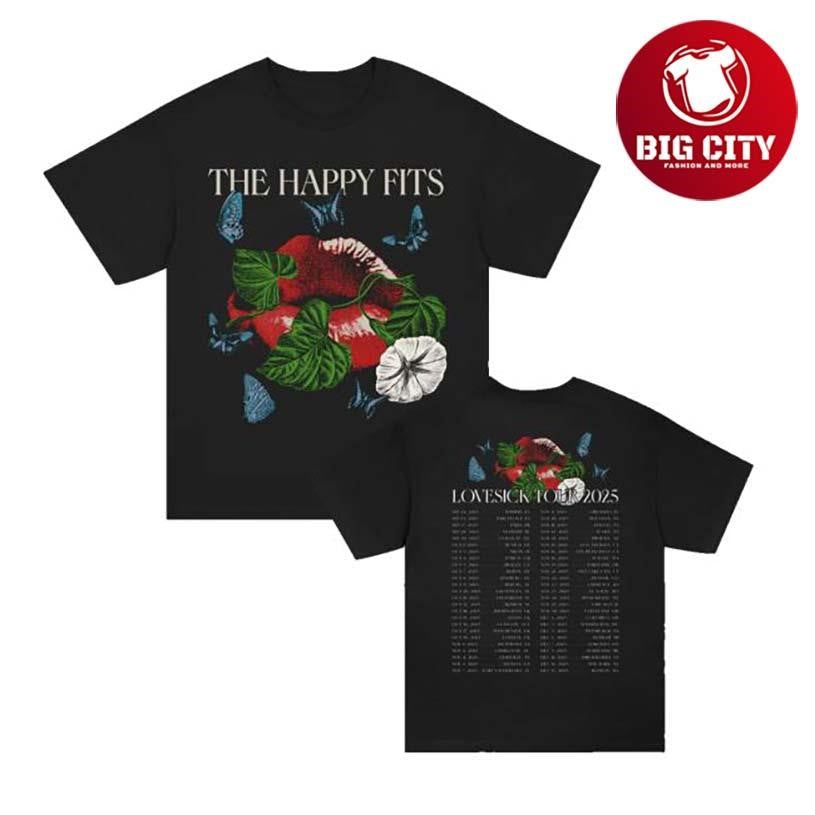 The Happy Fits Lips Tour Two Sided Shirt