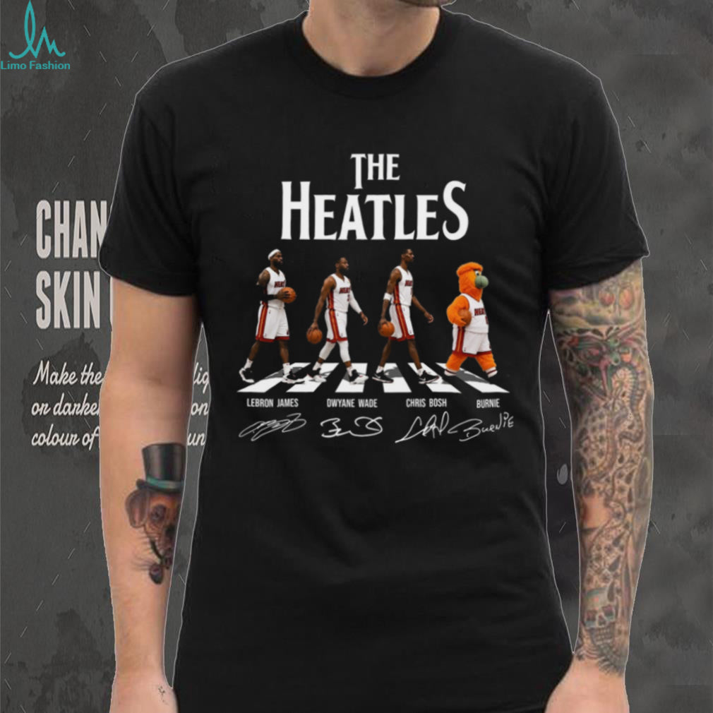 The Heatles Miami Heat Basketball Legends James Wade Bosh Mascot Retro Fan Shirt