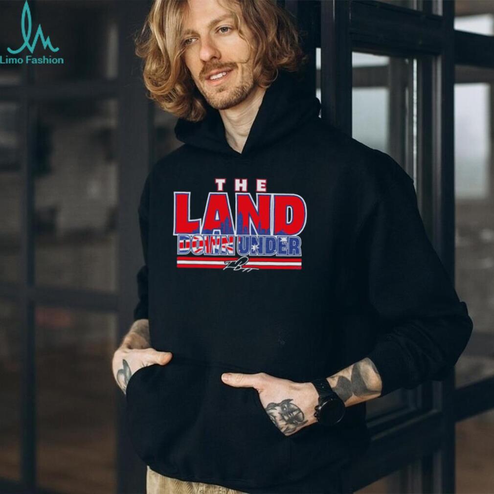 The Land Down Under Australia Flag Signature T Shirt Aussie Pride T shirt