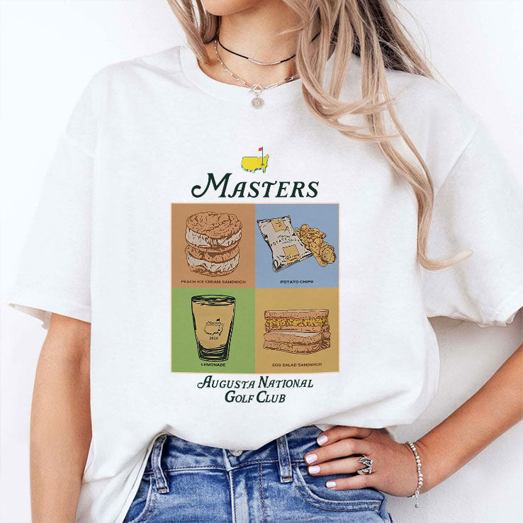 The Masters Augusta National Golf Club Food List Shirt