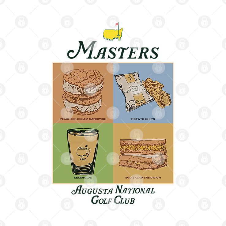 The Masters Augusta National Golf Club Food List Shirt
