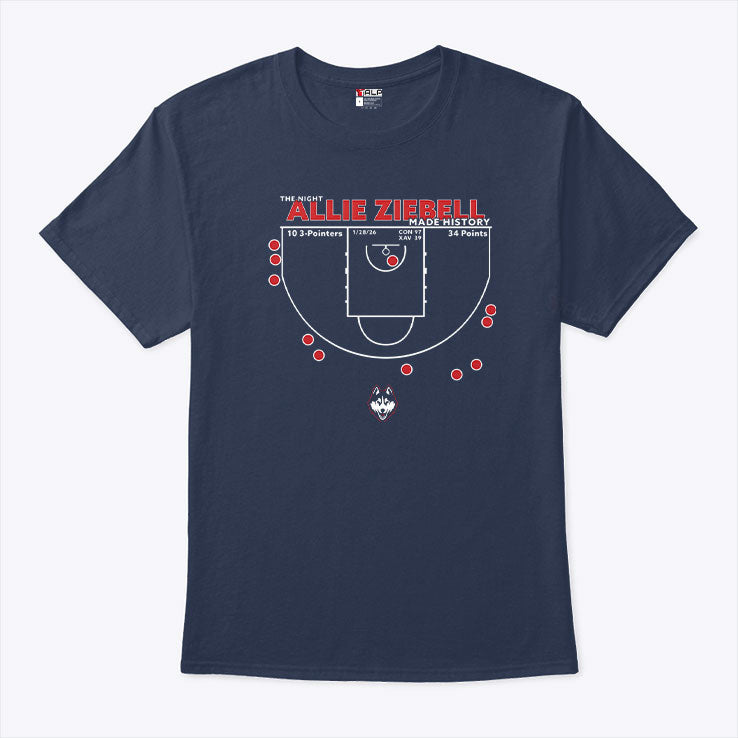 The Night Allie Ziebell Made History Basketball T Shirt