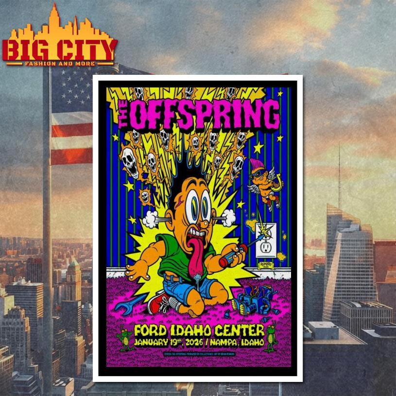 The Offspring Jan 19, 2026 Nampa, ID Tour Poster Shirt