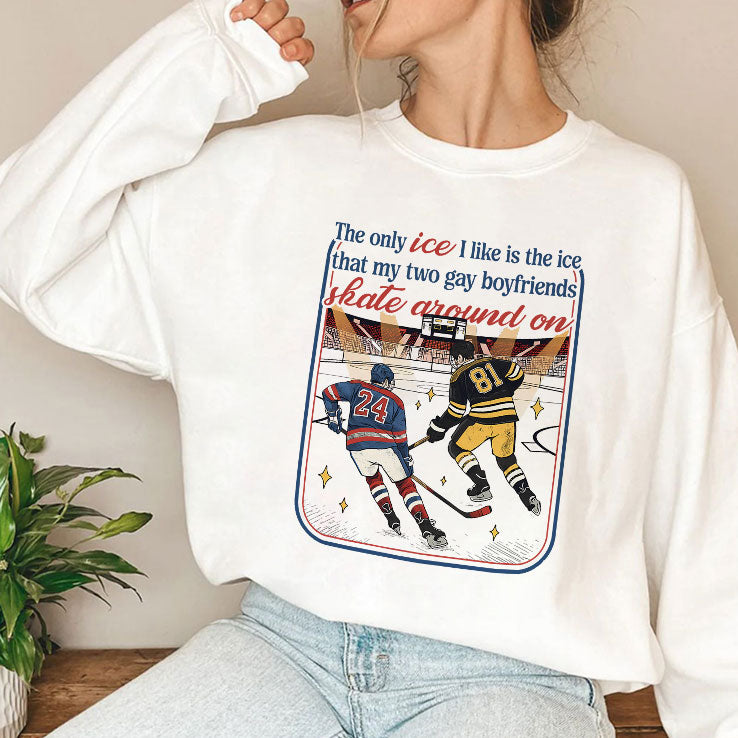 The Only Ice I Like Is The Ice My Two Gay Boyfriends Skate Around On Heated Rivalry Shirt