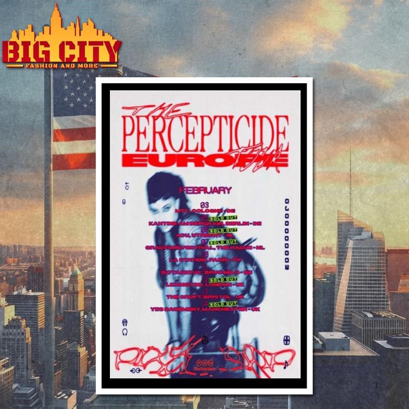 The Percepticide Europe Tour 2026 Poster Shirt
