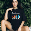 The Procrastinators Abbey Road Parody Cartoon Character T Shirt