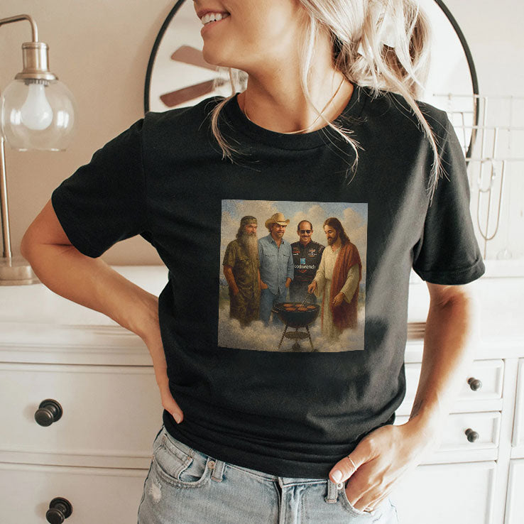The Real Gang Meetup In Heaven Phil Robertson Dale Earnhardt Toby Keith Shirt