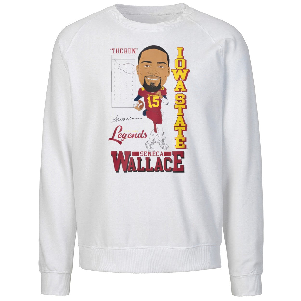 The Run Iowa State Cyclone Legends Seneca Wallace Shirt