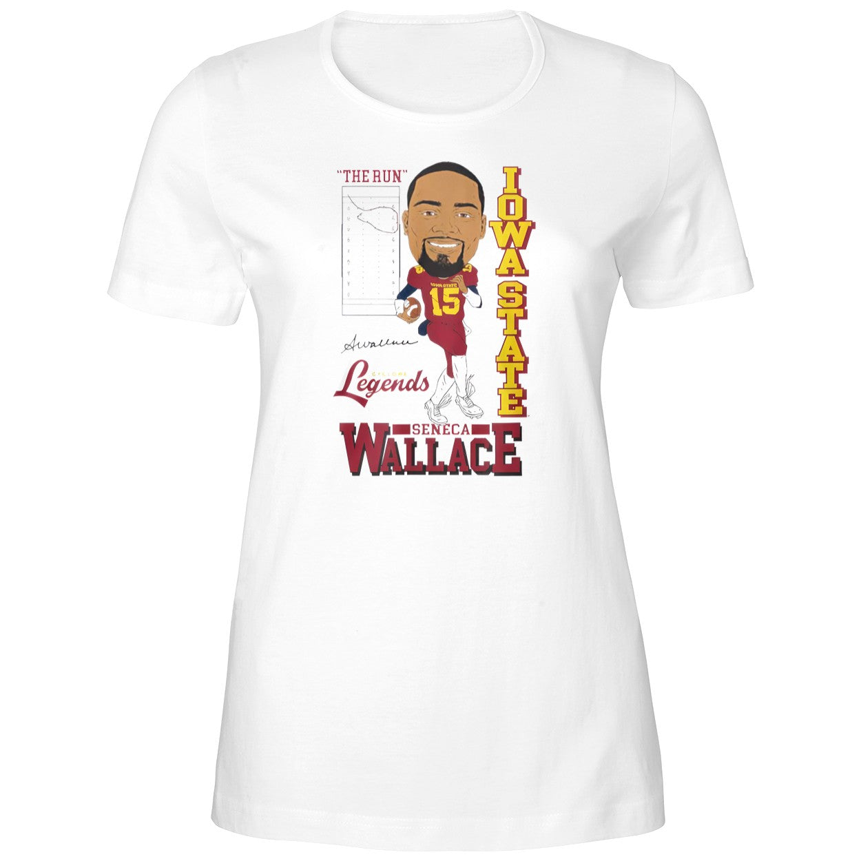 The Run Iowa State Cyclone Legends Seneca Wallace Shirt
