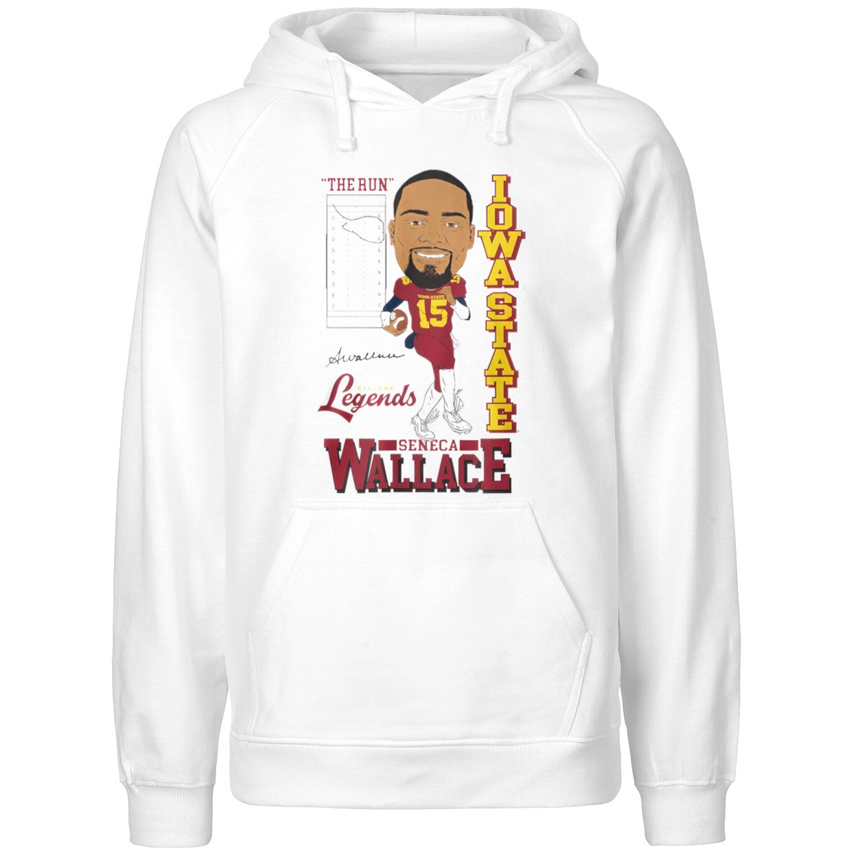 The Run Iowa State Cyclone Legends Seneca Wallace Shirt
