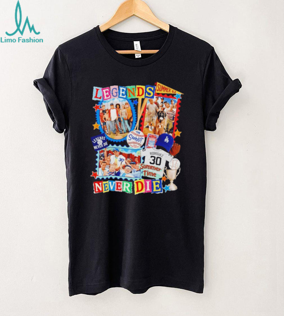 The Sandlot Legends Never Die Vintage Movie Collage T Shirt