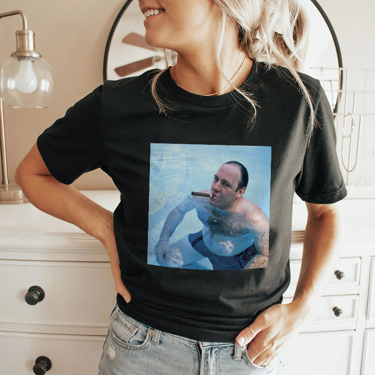 The Sopranos Tony Soprano Pool Cigar TV Show Fan T Shirt