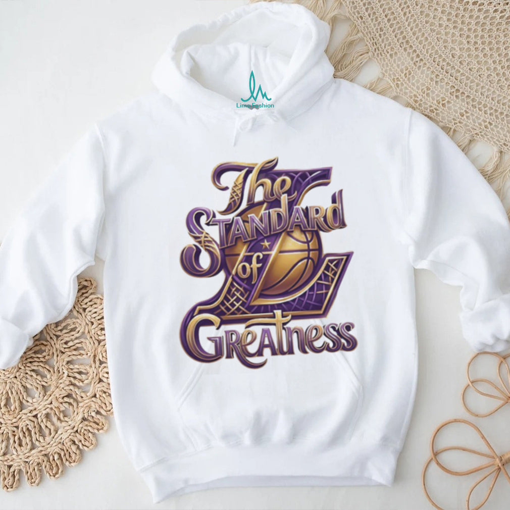 The Standard of Greatness Gold Basketball Trophy Graphic T Shirt