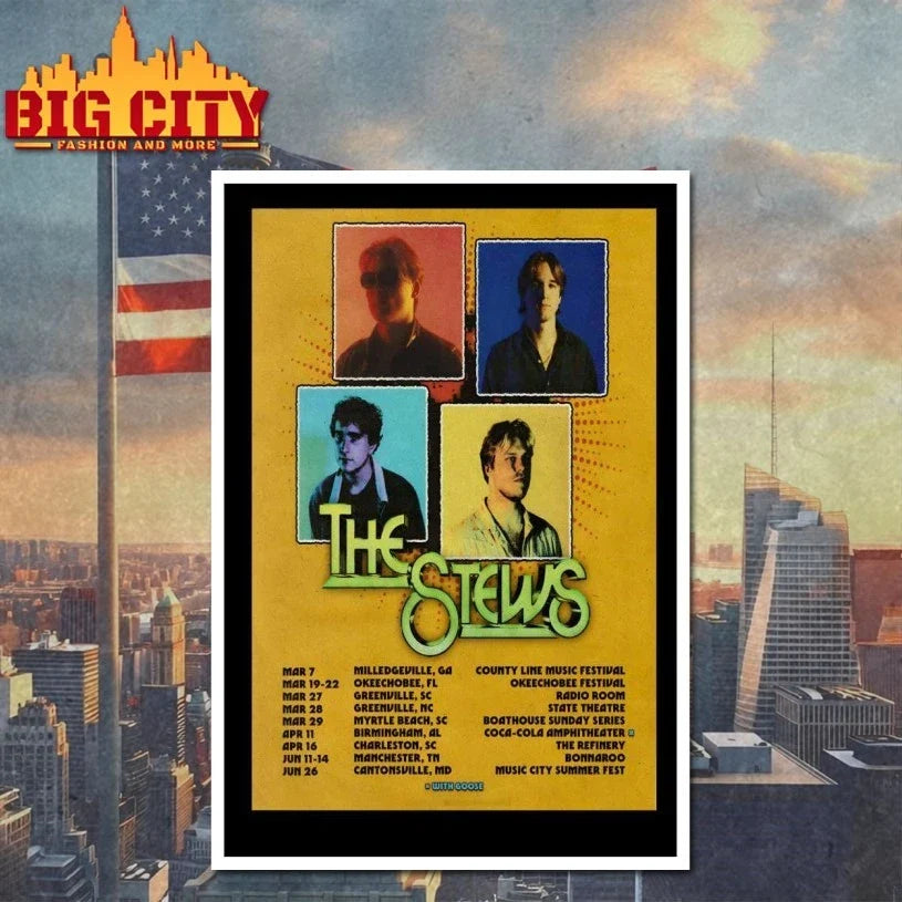 The Stews USA 2026 Tour Poster t-shirt